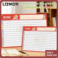 LIZMON Large Wall Calendar, To Do List Schedule Agenda Organizer Yearly Daily Calendar, Creative 202