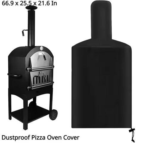 Dustproof Pizza Oven Cover Waterproof Oxford Cloth Grill Cover Resistant Outdoor Camping Pizza Stove
