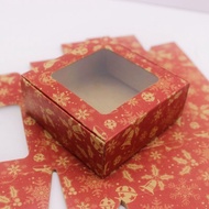 10pcs 7.5x7.5x3cm DIY Handmade Gift Packaging Box Kraft Paper Box Christmas Happy Gift Candy Cake Pa