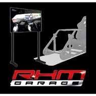 4040 ALUMINIUM PROFILE MONITOR/TV STAND FOR SIMULATOR RACING RIG 32in - 65in tv
