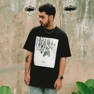 UNKL347 Men's Black T-Shirt, Combed HC HAUW Material