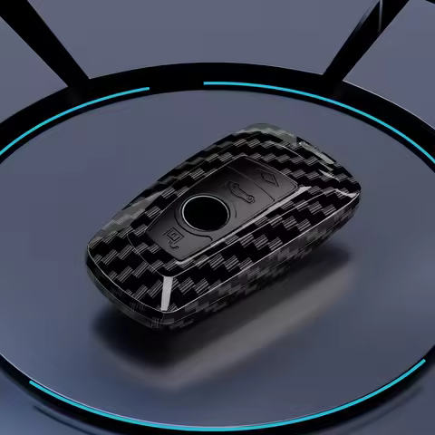 PC Carbon Fiber Car Key Case Cover For BMW 1 2 3 4 5 6 7 Series X1 X3 X4 X5 X6 X7 F10 F20 F30 G20 G3
