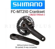 จาน SHIMANO MT210 36/22 170MM Crankset 2x9-speed (ไม่มีกะโหลก)