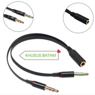 AUX JACK SPLITTER CABLE AUX 2 MALE TO 1 FEMALE SPLITTER JACK