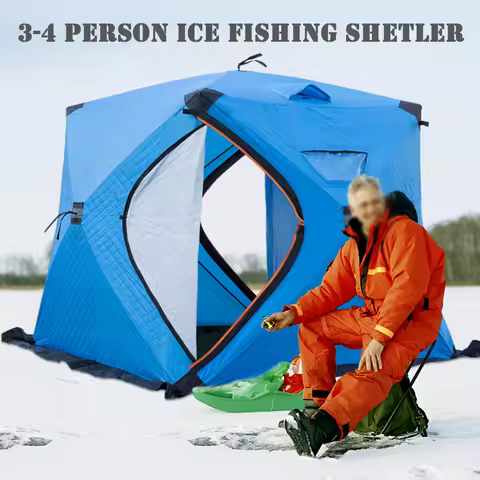 Easy Set-up Fishing Tent Portable Ice Fishing Shelter Easy Set-up Winter Fishing Tent Ice Fishing Te