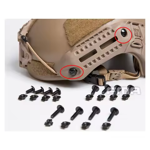 FMA Helmet Rail Screws Set Helmet Strap Fixed Screws Bolts And Nuts Hunting Outdoor Helmet Accessori