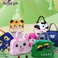 FKILLA Cartoon Stereoscopic Lunch Bag, Portable Thermal Bag Insulated Lunch Box Bags, Lunch Box Accessories  Cloth Thermal Tote Food Small Cooler Bag