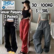 360 Outfit Seluar Panjang 2 Pockets Tracksuit Seluar Sukan Casual Long Pants Trousers Track Bottom C