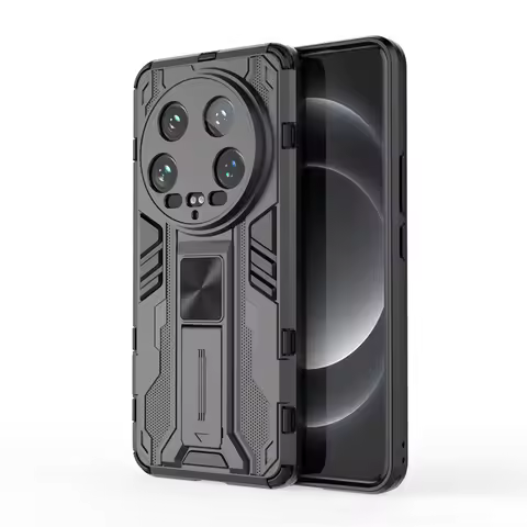 For Xiaomi 14 Ultra 5G Case Shockproof Armor Magnetic Stand Holder Cover For Xiomi Mi 14 Xiaomi14 Ul