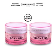 Babypink Glowing Night Cream & Glowing Day Cream  Cream Baby Pink Ori BPOM Membantu Mencerahkan Mele