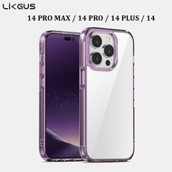 IP 14 14 Max 14 Pro 14 Pro Max phone case Likgus Zero transparent phone case