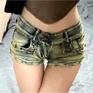 Liquidation of thrift 2hand pass low-rise shorts y2k punk emo gyaru gal