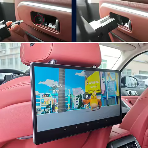 Rear Seat Entertainment System For 2023-2026 BMW X5 G05 Headrest Monitor 4G+64G Android 4K WiFi Car 