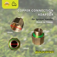 Copper Connection Lance Adaptor for Sprayer Handle 18mm to 14mm