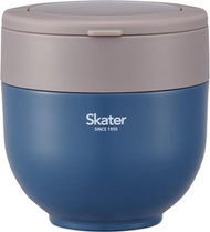 日本Skater 可摺疊手柄 保溫燜燒杯 保溫飯盒 保溫湯壺 飯壺 800ml (Ash Blue) 平行進口