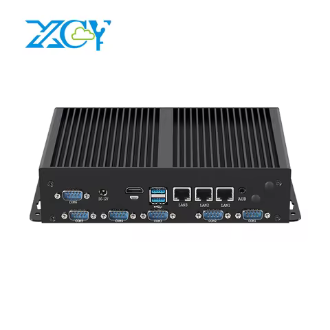 Fanless IoT Mini PC Intel i7-1165G7 i5-1135G7 6x COM RS232 RS485 3x LAN SIM Slot 4G 5G WiFi Win10/11