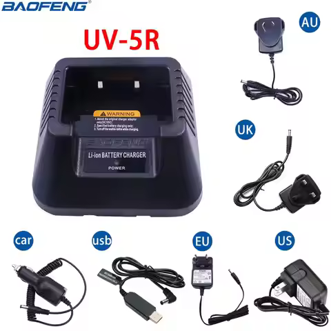 Baofeng UV-5R USB/EU/US/UK/AU//Car Battery Charger For Baofeng UV 5R 5R Plus UV 5RE DM Walkie Talkie