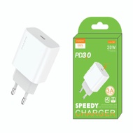 SMART CHARGER ADAPTOR MAIMI C60-20W-QC3.0-SINGLE USB-WHITE ORIGINAL