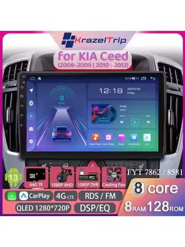 8 Core FYT7862 Headunit 9 Inch Car Radio Stereo for KIA CEED Cee'd 2006 - 2012 Carplay Auto GPS Auto