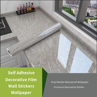 NOFFM สติกเกอร์ติดผนังลายหินอ่อนไวนิล Self Adhesive Wallpaper ขนาดกว้าง80ซม.สติกเกอร์ตกแต่งสติ๊กเกอร