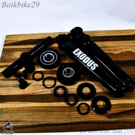 Bmx USA Bicycle Crank 3pcs exodus Black 1 Set