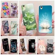 For Oppo A37 Case A37f A37fw A37m Stylish Clover Lotus Painted Cover Soft Slim Phone Case For Oppo A