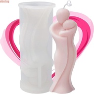 SFBSF Hugging Abstract Human Body Scented Candle Silicone Mould, Silicone 16.8*5.6*5.6 Cm  Human Bod