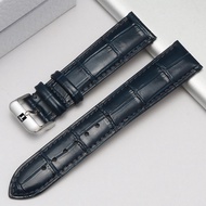 Tissot Watch Strap Genuine Leather Men Women Original Leroc 1853 Truer Junya Pin Buckle Leather Bracelet 19/20mm