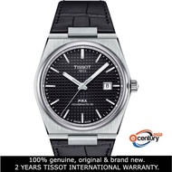 Tissot PRX T137.407.16.051.00 Men's T-Classic PRX Powermatic 80 Black Leather Strap Watch