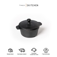 Skitchen cast iron Djogja dutch oven (Mini 10cm)/Mini Cocotte/cast iron cookware/ cast iron dutch ov