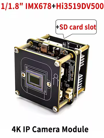 WGWK Ultral 4K Super Starlight IP Camera Board IMX678+Hi3519DV500 High Sensitivity Wide Dynamic Rang