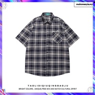 NEO CROP BOXY MOODDAY PROJECT FLANNEL WORKSHIRT