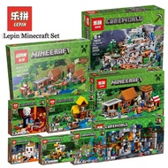 Lepin Minecrafted Set 18032 18008 18010 18041 18042 Compatible 21137 Mountain Cave Model Building Ki