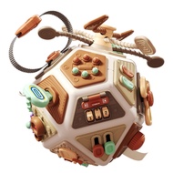 Montessori Early Education Toy Toddler Busy Board Cube Toys 22-in-1 Montessori Sensory Toy for 1-3 Y