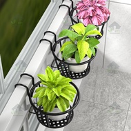 Balcony railing hook flower rack hanging fence hanging rack window sill outdoor flower basket iron f