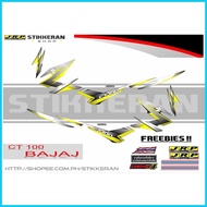 ☈ ✧ ◸ CT 100 BAJAJ STOCK DECALS