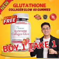 NATURE GLOW Glutathione Collagen Glow Gummies Original Anti-Aging Whitening Skin Collagen Gummies