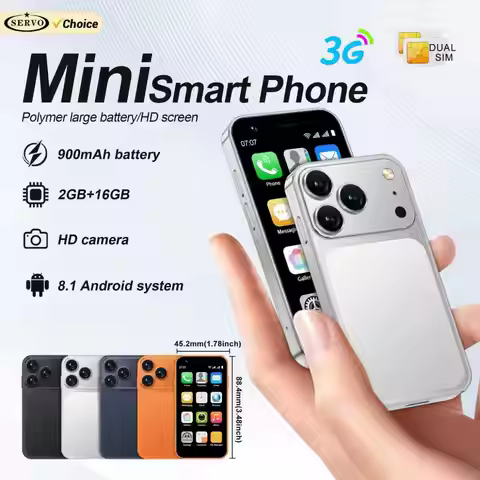 SERVO 18SE MINI Android Pocket Smartphone 2 SIM Standby 3.0" Screen 2GB+16GB WhatsAPP WiFi 3G WCDMA 