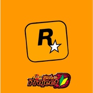 Rockstar Game GTA5 Logo Resin Emblem Vinyl Sticker JDM Stickers