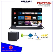 ANDROID TV SOUNDBAR 50 INCH POLYTRON 50 BUG5959 | BUG 5959 TERMURAH ORIGINAL