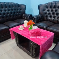 Fur tablecloth / Fur tablecloth size 50+3150 / Fur tablecloth + Tissue cover make up table mat / ala
