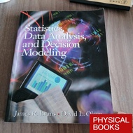 English books DATA ANALYSIS ,ANDD DECISION MODELING Second-hand