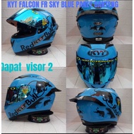 KYT Helmet FALCON Fr Handsome Package SNI DOT (LEOPARD STICKER) shipping 2 kg