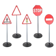 Simulation Traffic Signs Light Model Toy Child Education Themed Party Decor road signs