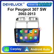 IVOBP 2 Din แอนดรอยด์12วิทยุติดรถยนต์สำหรับ Peugeot 307 SW 2002-2013ระบบนำทางเครื่องเล่นภาพเคลื่อนไหวหลายชนิด GPS 4G Carplay สเตอริโออัตโนมัติ RDS DVD QPIVB