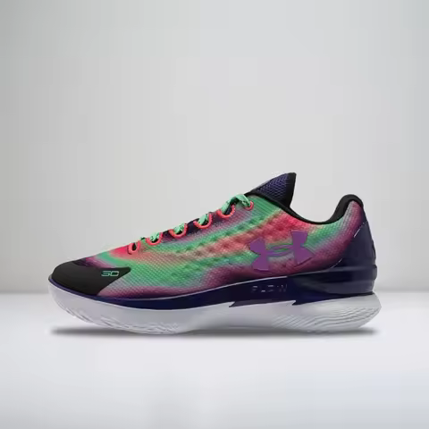 Under Armour Curry 1 Men, Stylish Comfortable Round-Toe Lace-Up Low-Top Basketball Shoes, Purple Bla