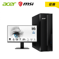 【促銷：主機+螢幕】宏碁 acer Aspire XC-1780 桌上型電腦/ i5-13400/8G DDR4/512G SSD/300W/Win11/附鍵盤滑鼠/三年保固+【22型】MSI PRO MP223