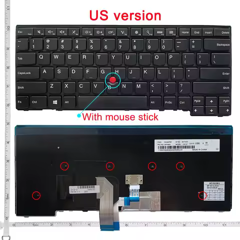 New US keyboard for Lenovo T440 T440P T440s T431 E431 L440 T431S E440 L450 L460 T450 T450S T460 E431