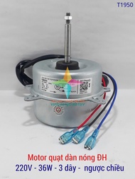 Motor quạt dàn nóng điều hòa 220V 35W-36W - ngược chiều dây đồng