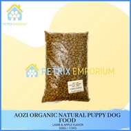 ✆ ◷ Aozi Organic Natural Puppy Dog Food - Lamb and Apple (500G)